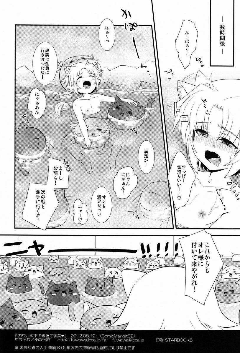 (C82) (同人誌) [ふわわ (沖の鬆城)] ガウル殿下の戦勝ご褒美 (Dog Days) 25/26 