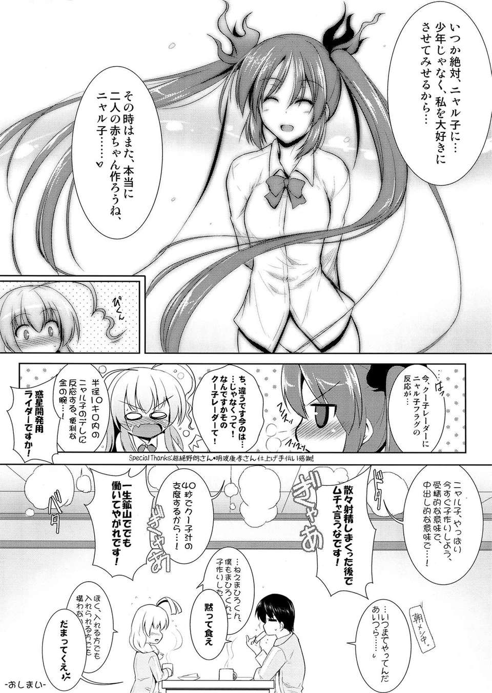 (C82) (同人誌) [C.R's Nest (しーあーる)] 名狀しがたいスーパー子作りタイム？ (這いよれ!ニャル子さん) 22/26 