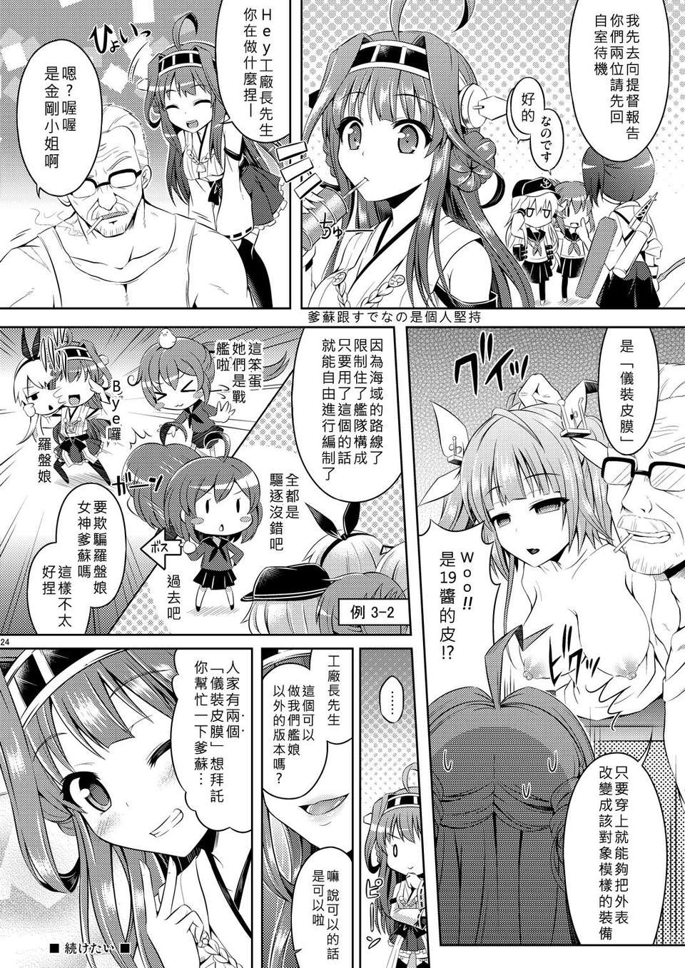 [好野柯個人漢化] (C85) [ジンギスカンの玉蔥は俺の嫁 (穀口さん)] 皮これ 1 (艦隊これくしょん -艦これ-) [DL版] 23/26 