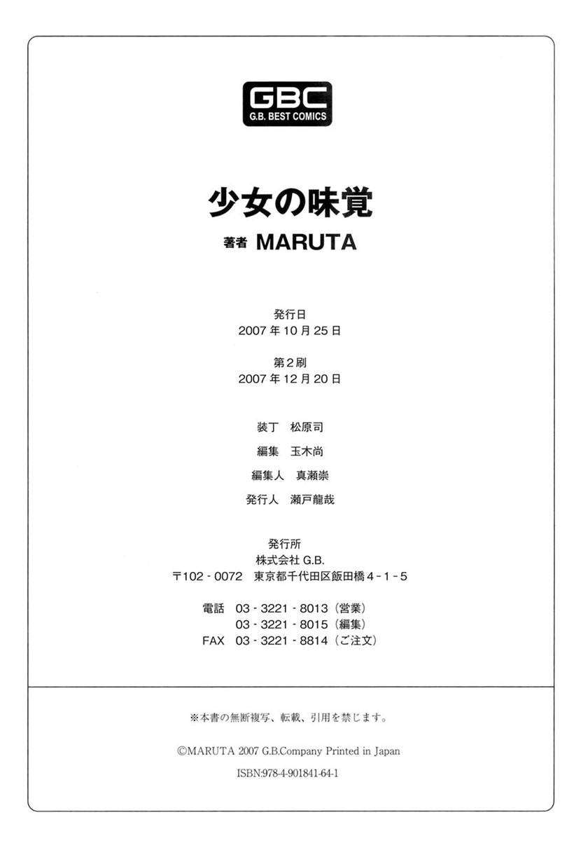 [MARUTA] 少女の味覚 End