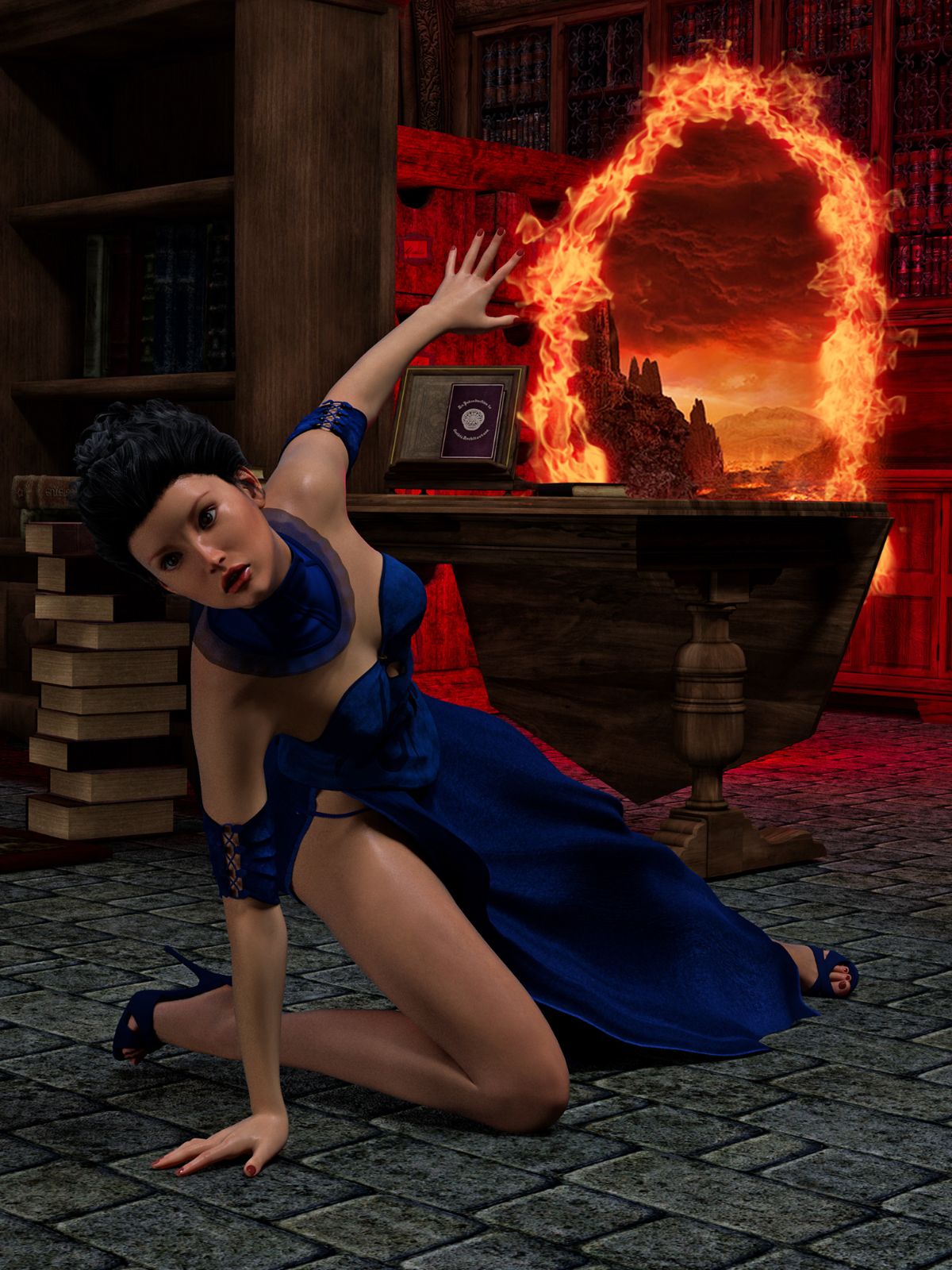 [Hibbli3D] Sorceress Lori - Beyond Death + Sold To Demons 126/228 