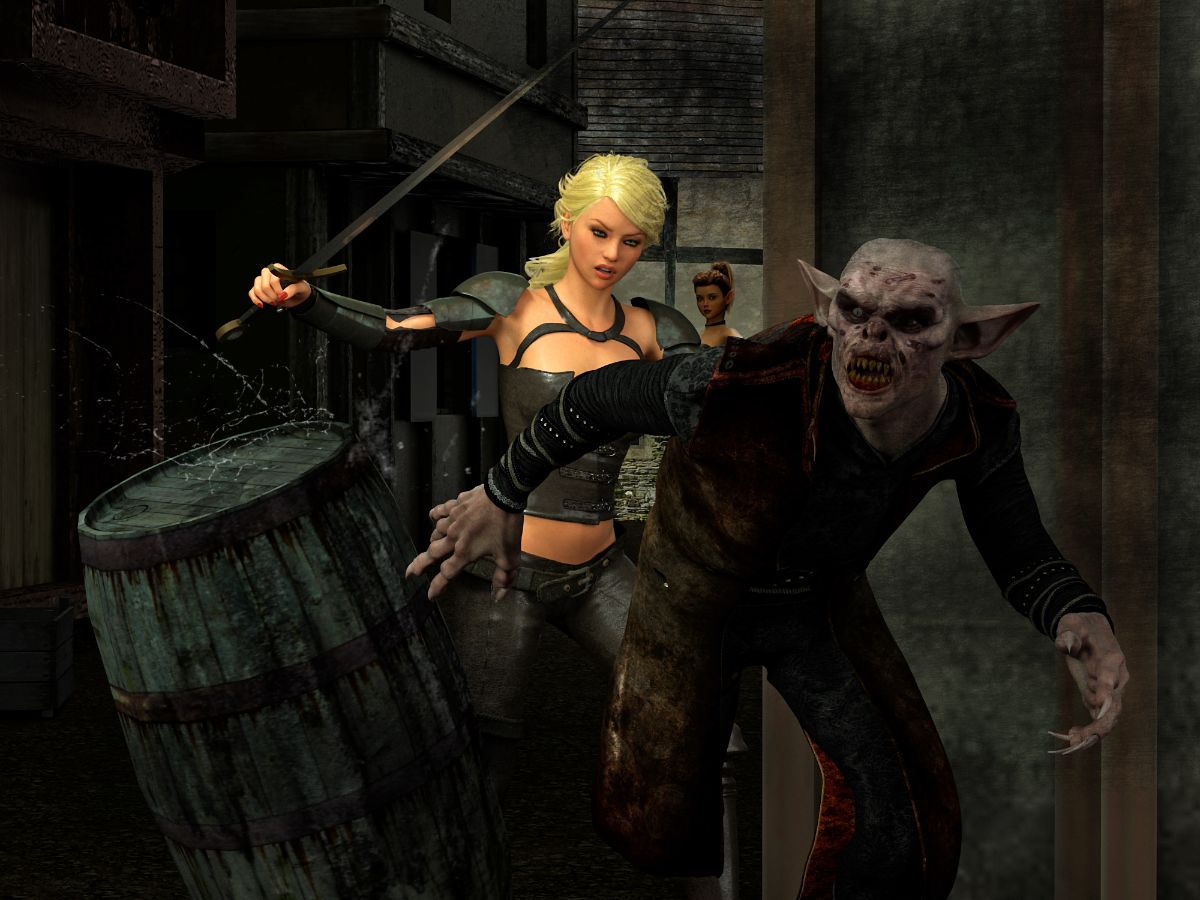 [Hibbli3D] Thief Ezri - Don't Get Caught Again + Knight Elayne - Game of Mischief 78/125 