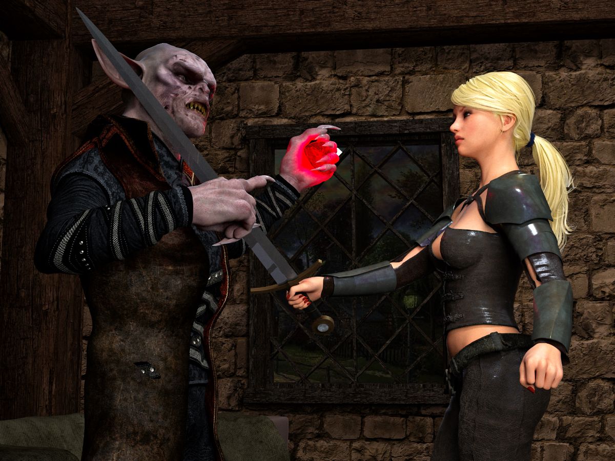 [Hibbli3D] Thief Ezri - Don't Get Caught Again + Knight Elayne - Game of Mischief 82/125 