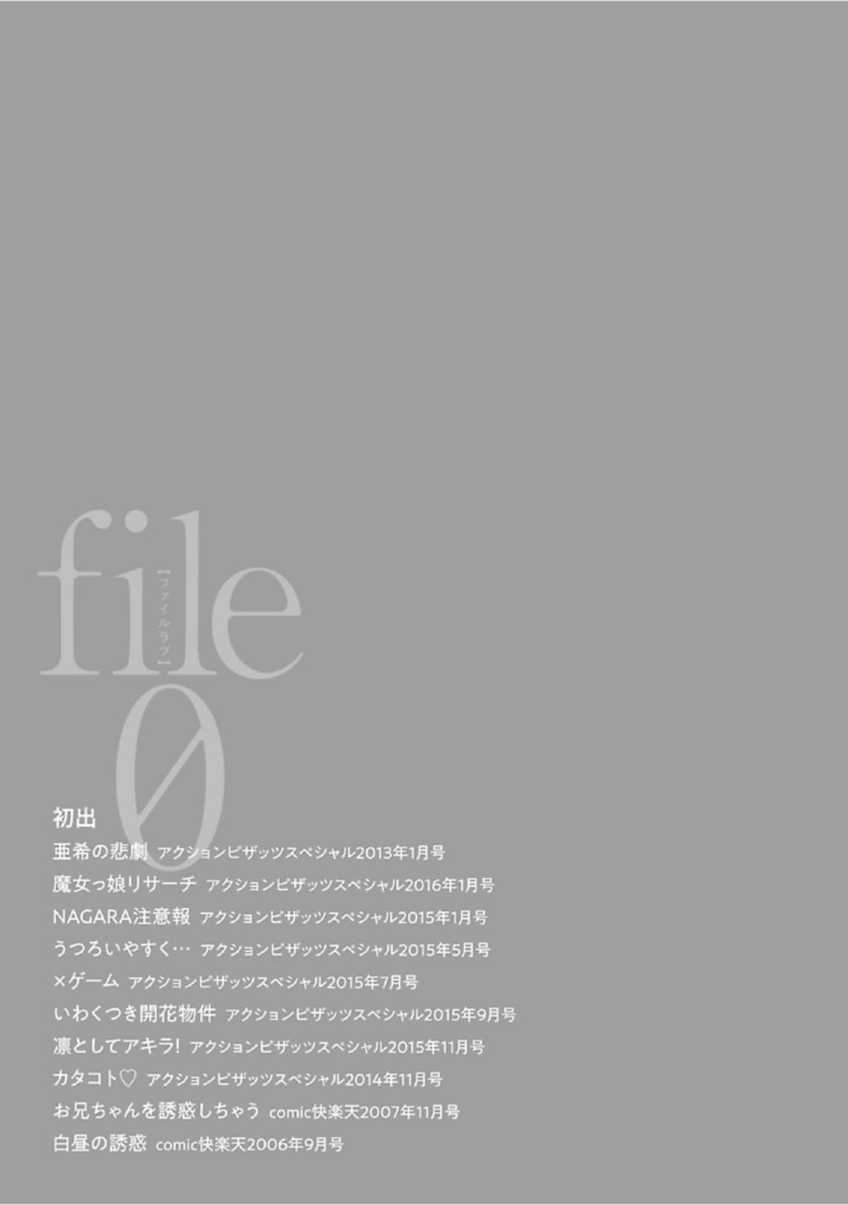 [風的工房][野原ひろみ] file 0(ラブ) File０【少女性愛檔案】 178/179 