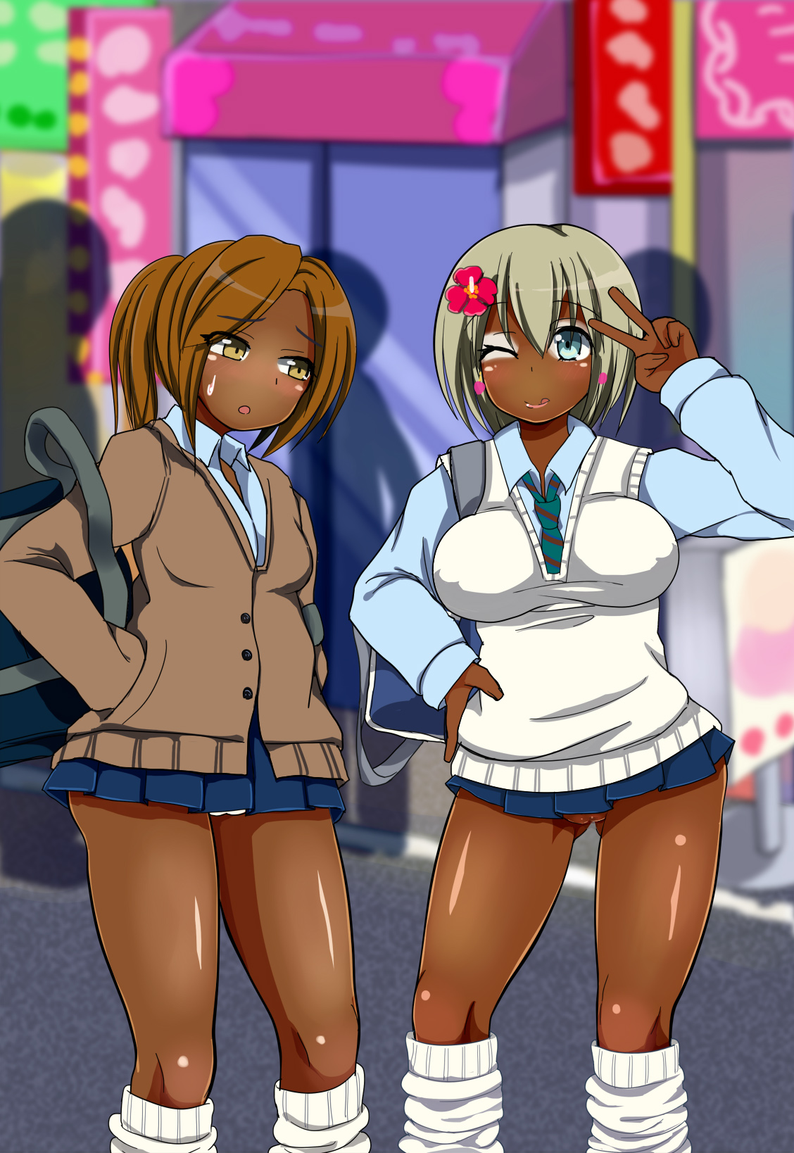 [あんねーすーぷれっくす][黒ギャルJ○中出し発情日誌] 174/374 