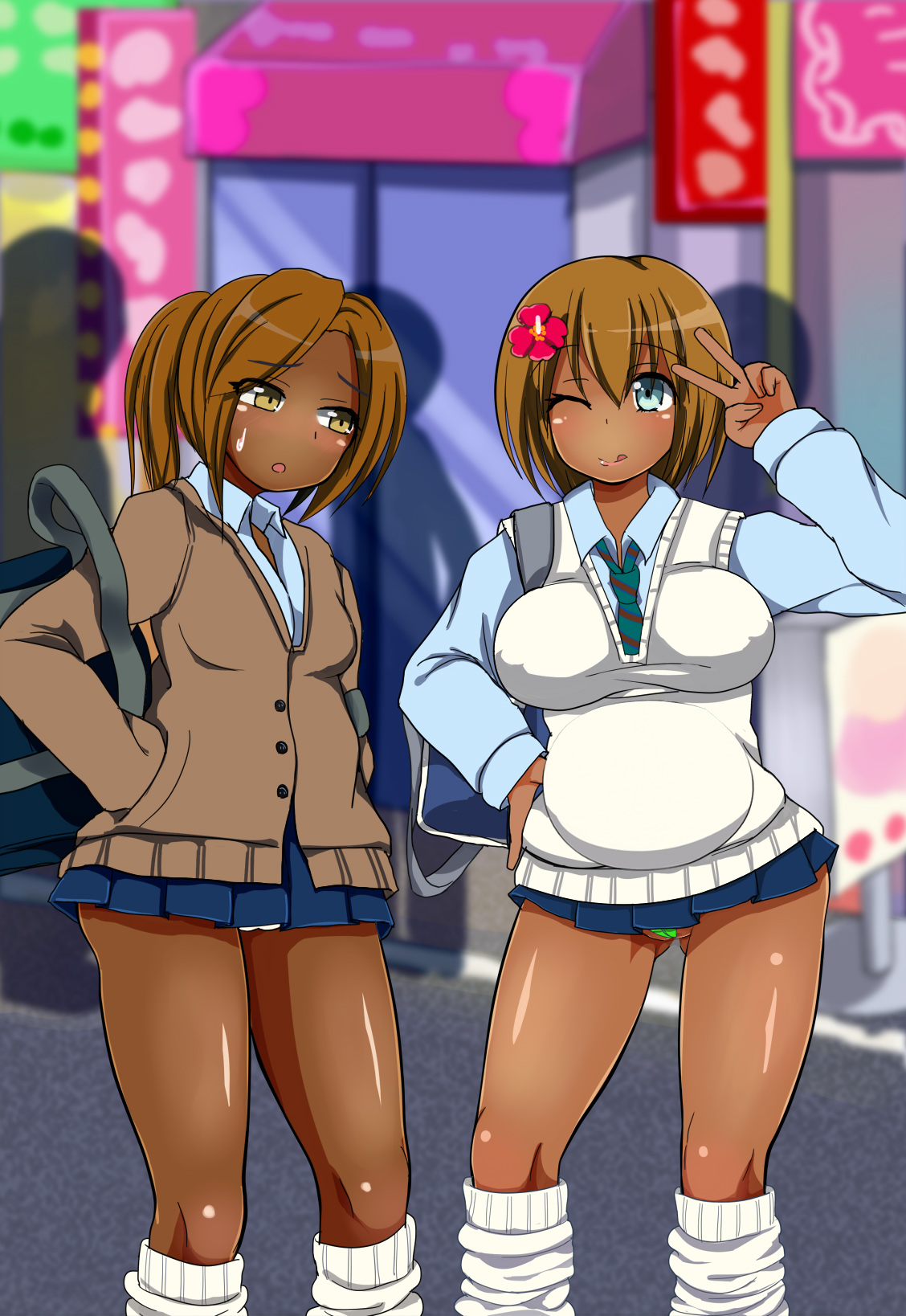 [あんねーすーぷれっくす][黒ギャルJ○中出し発情日誌] 177/374 