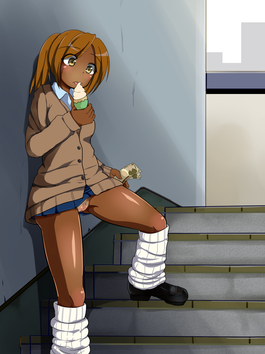 [あんねーすーぷれっくす][黒ギャルJ○中出し発情日誌] 203/374 