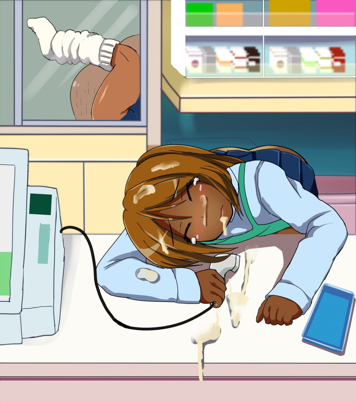 [あんねーすーぷれっくす][黒ギャルJ○中出し発情日誌] 249/374 