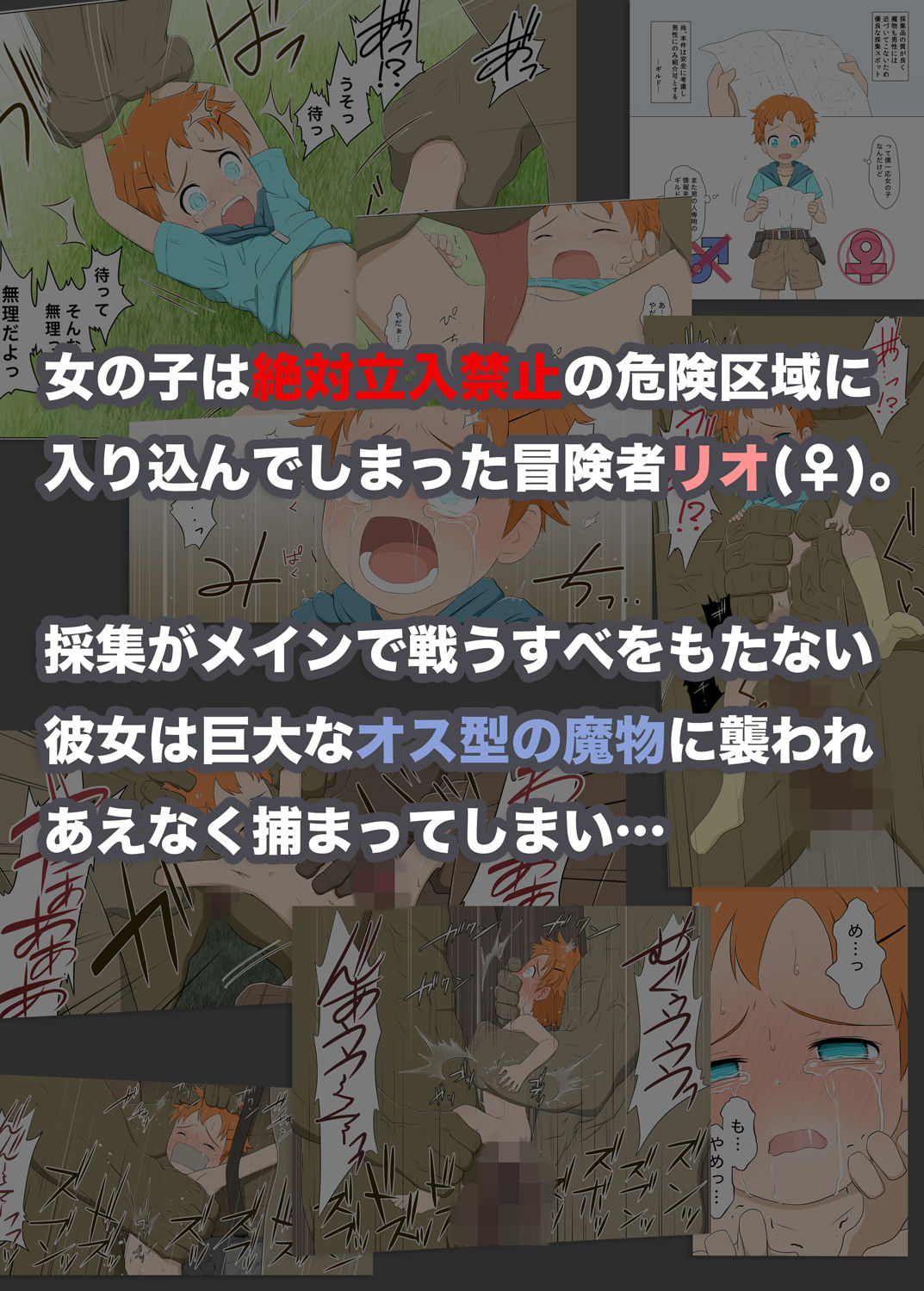 [偽もの] ボーイッシュ冒険者VS女の子立ち入り禁止エリア End