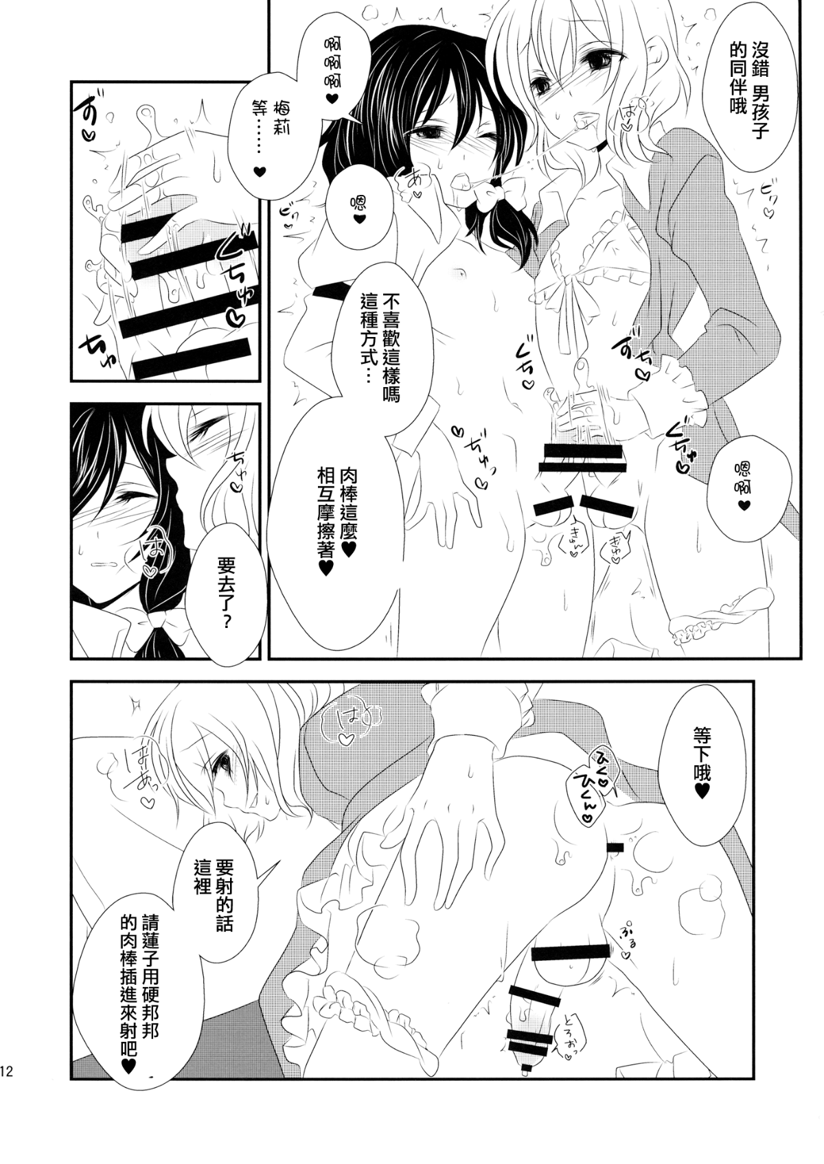 【刷牙子漢化】(C87) [みみっぷ (いずみみぷ)] 秘封が男の娘な本 (東方Project) 13/16 