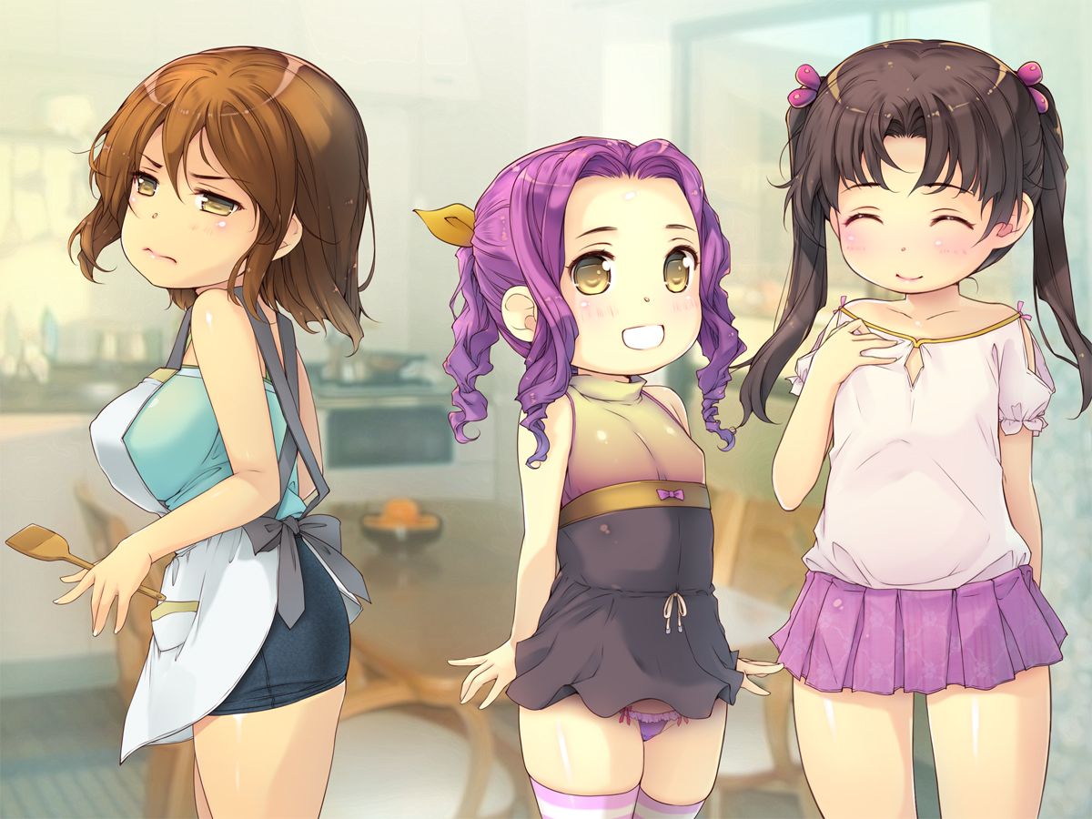 (同人CG集) [黒毛と桃汁 (橫十輔)] ロリっ婚一夫多妻製のおしかけ3姉妹 364/534 