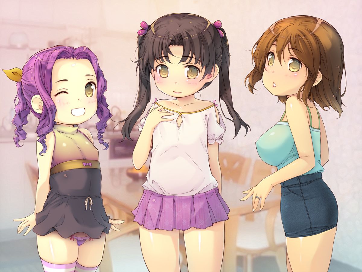 (同人CG集) [黒毛と桃汁 (橫十輔)] ロリっ婚一夫多妻製のおしかけ3姉妹 413/534 