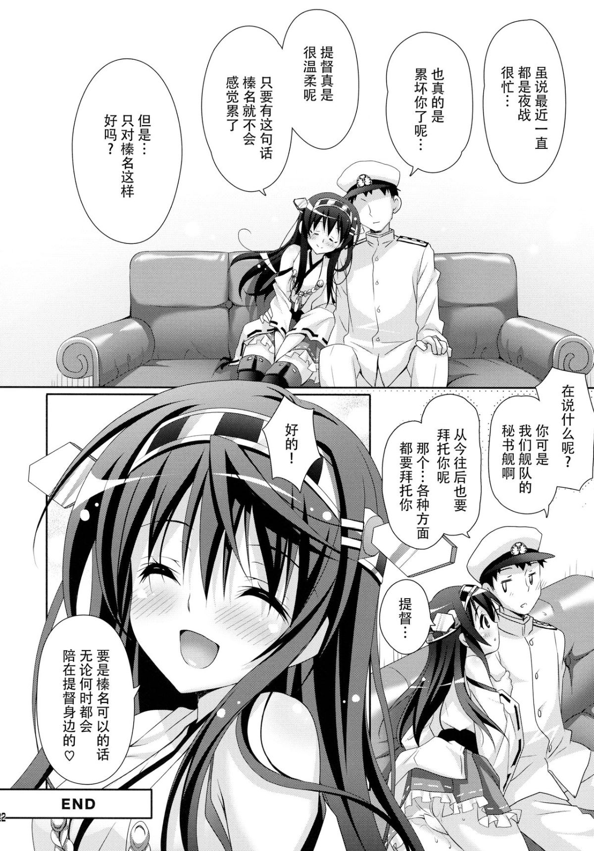 [臉腫漢化組] (COMIC1☆8) [回遊企畫 (鈴井ナルミ)] 榛名すいーとせいりんぐ (艦隊これくしょん -艦これ-) 22/31 