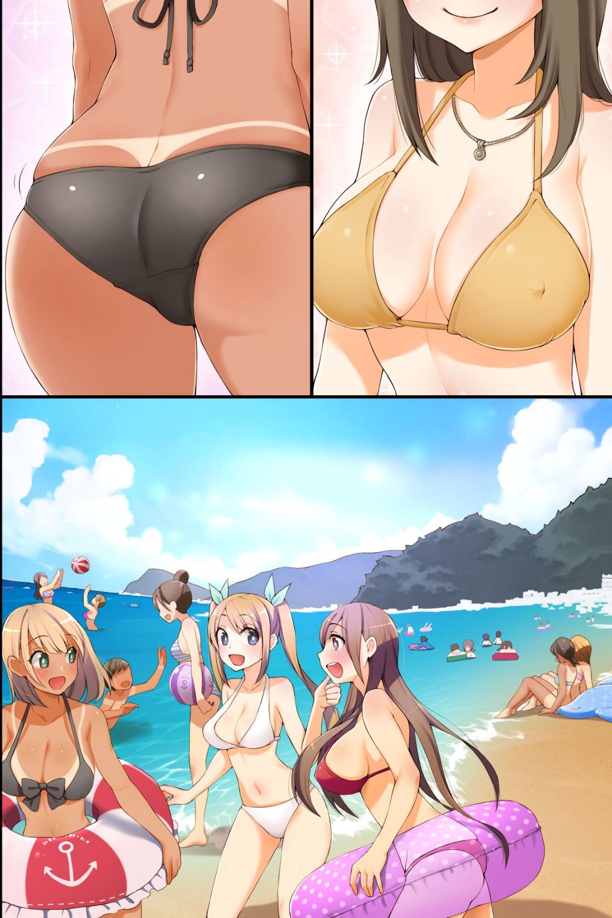 (同人誌) [MC] 誰も俺に気づかない！？水著美女をヤリたい放題、好き放題! 44/83 