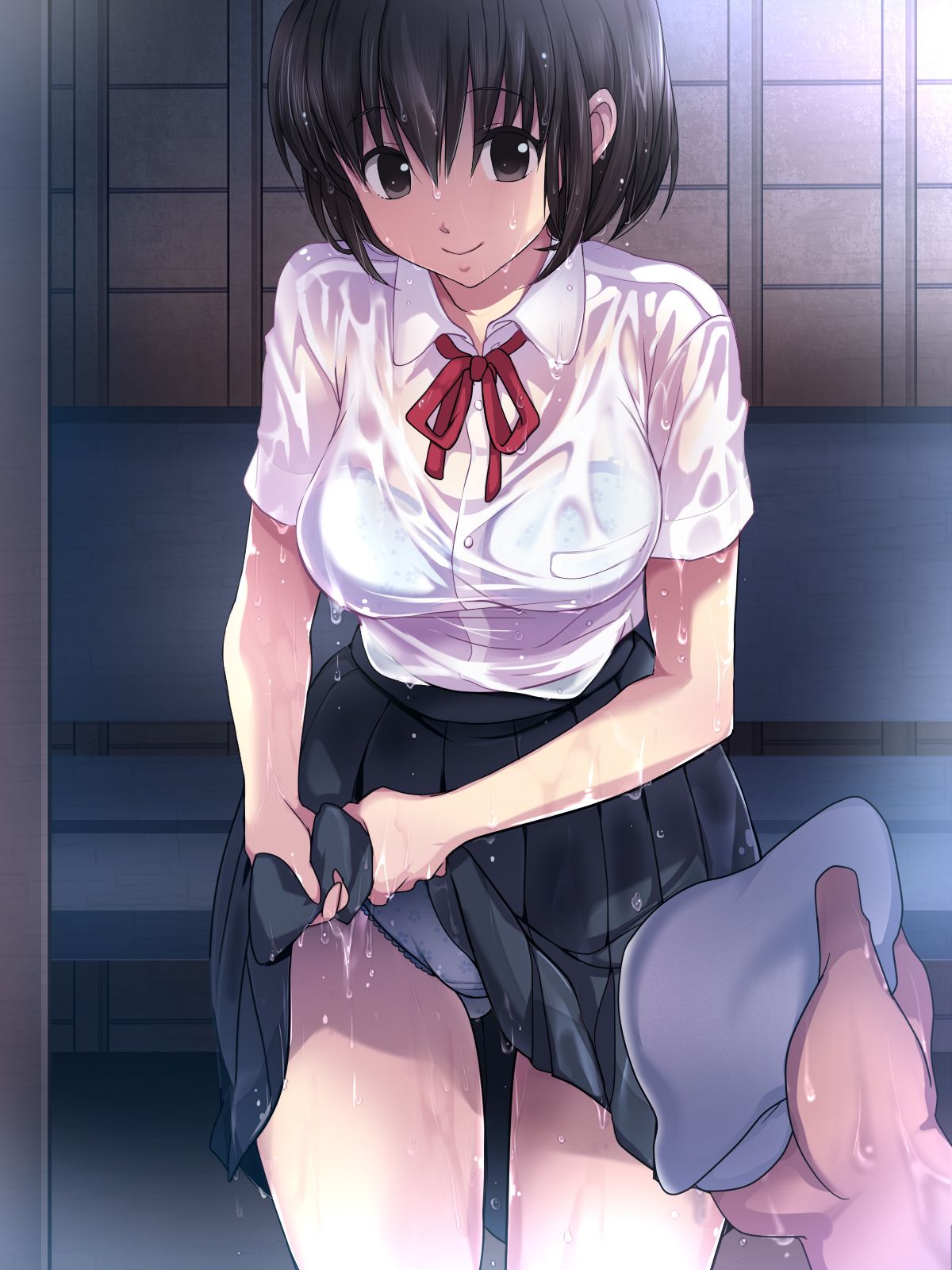 (同人CG集)濡れ透けJ○雨宿りレイプ 前+後 261/488 