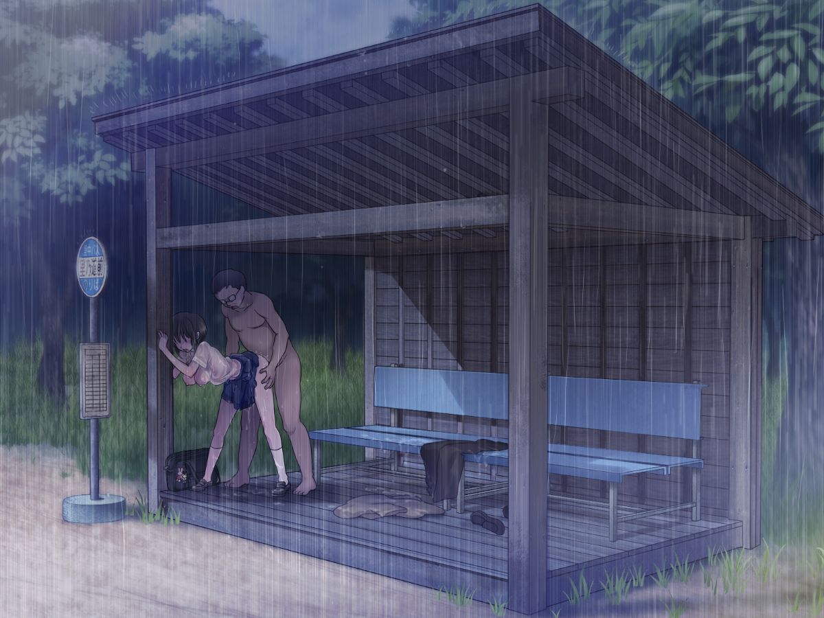(同人CG集)濡れ透けJ○雨宿りレイプ 前+後 304/488 
