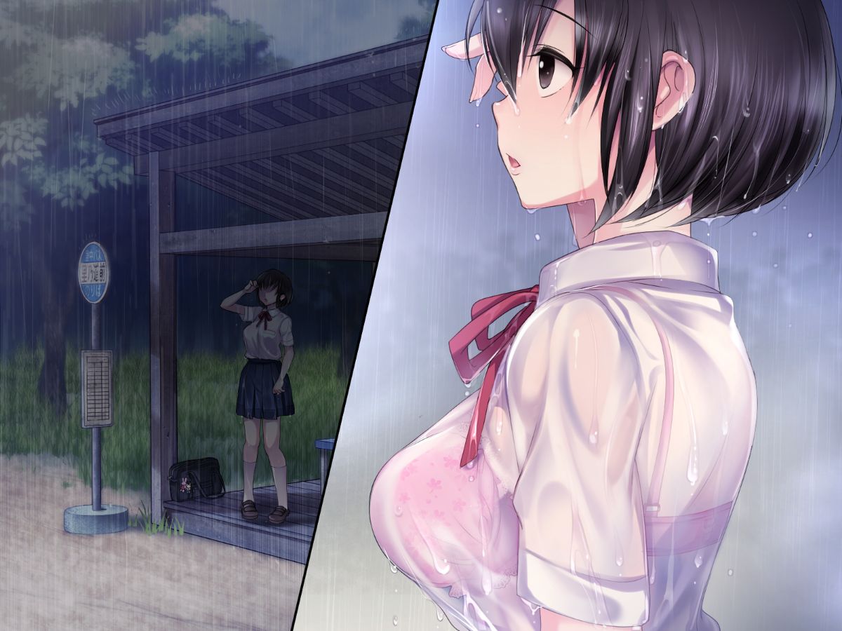 (同人CG集)濡れ透けJ○雨宿りレイプ 前+後 399/488 