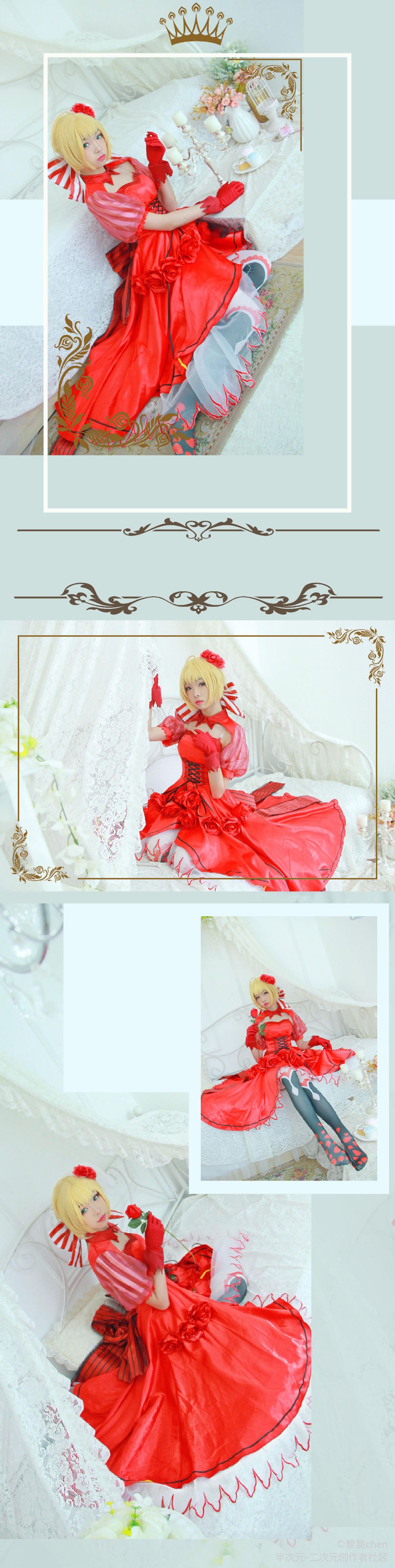 《Fate Extra》Saber紅玫瑰禮服 C O S P L A Y 30/43 