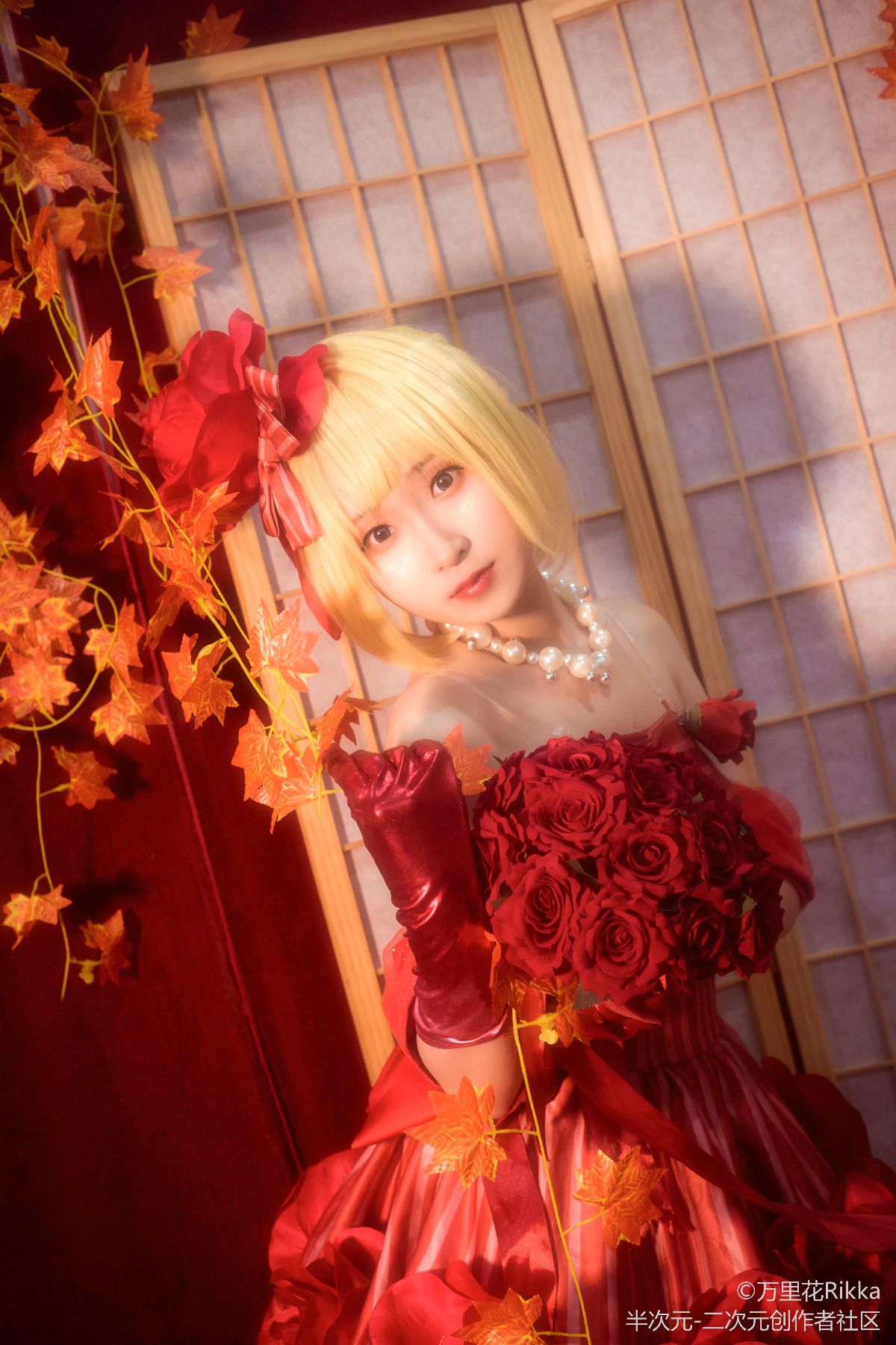 《Fate Extra》Saber紅玫瑰禮服 C O S P L A Y 38/43 