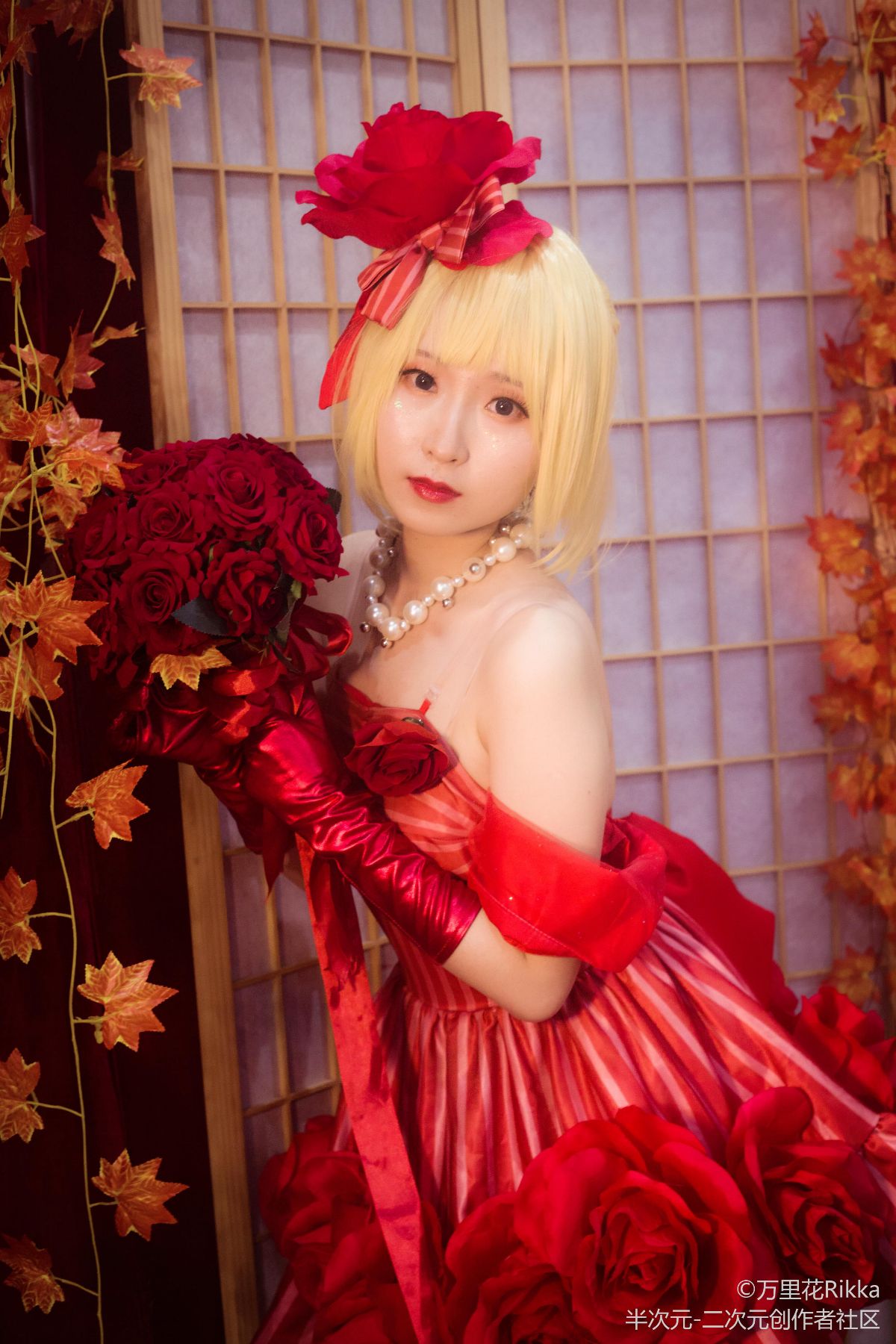 《Fate Extra》Saber紅玫瑰禮服 C O S P L A Y 39/43 