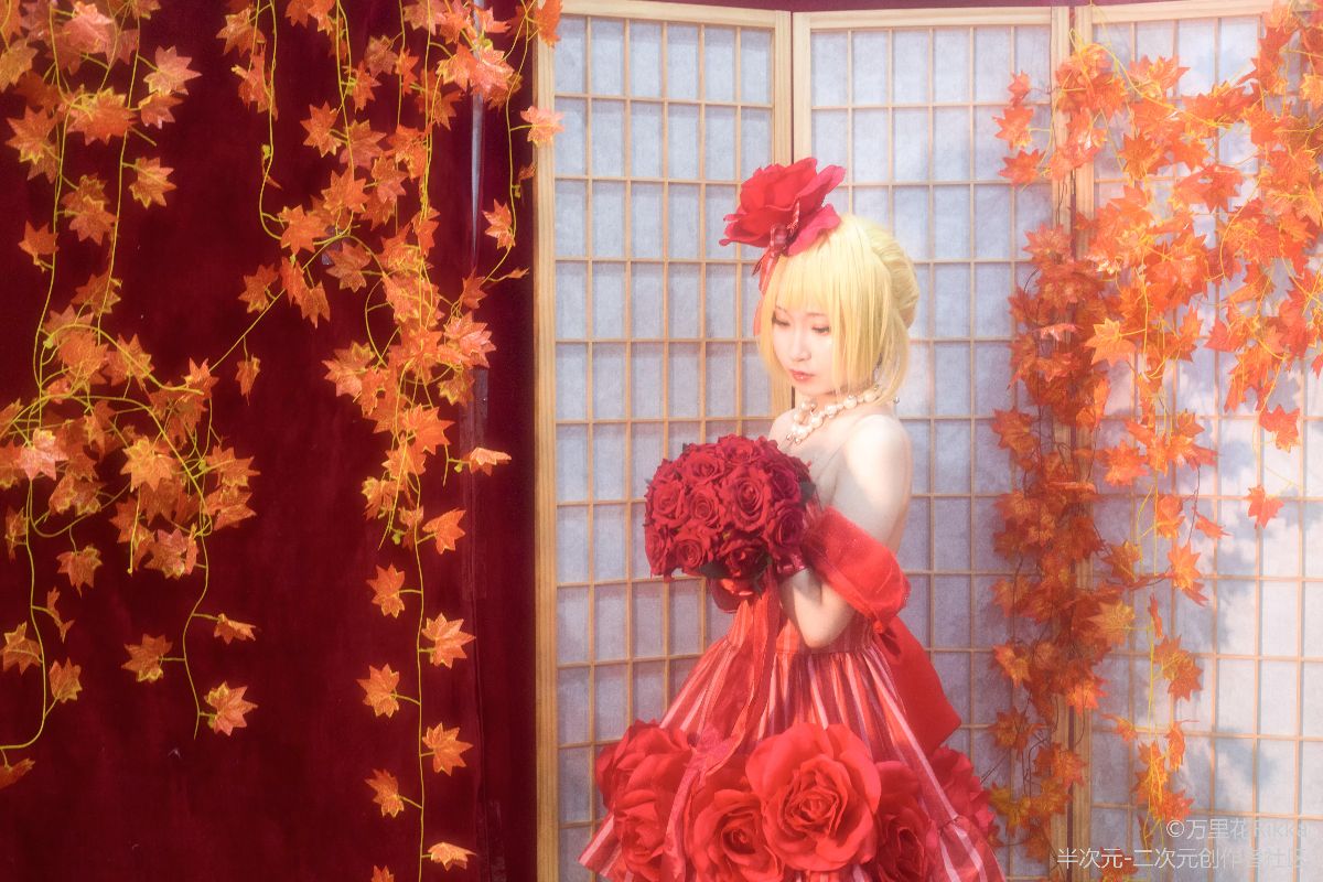 《Fate Extra》Saber紅玫瑰禮服 C O S P L A Y 40/43 