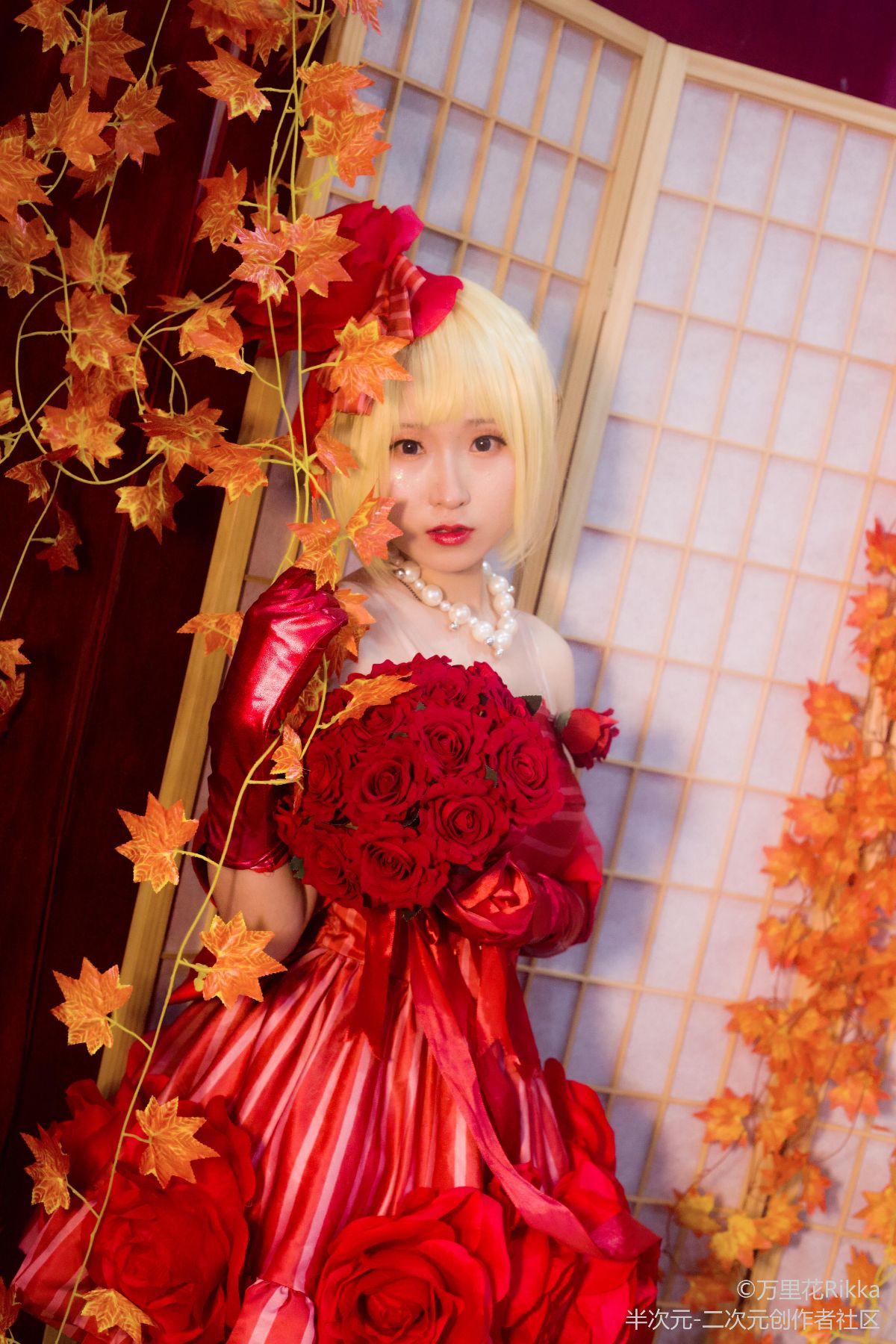 《Fate Extra》Saber紅玫瑰禮服 C O S P L A Y 41/43 